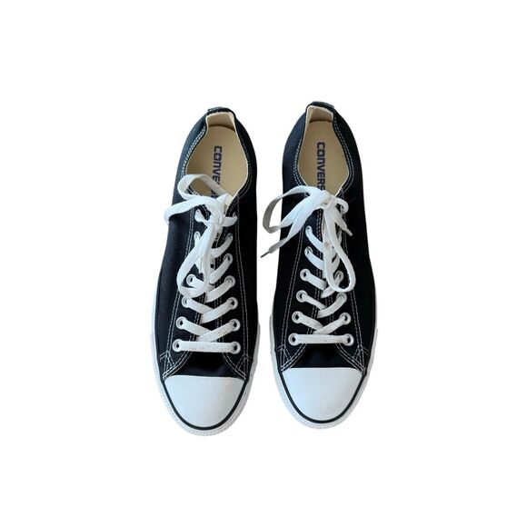 Converse Unisex Black Chuck Taylor All Star Lace Up Low Top Sneakers Sz M10 W12 - Picture 7 of 14